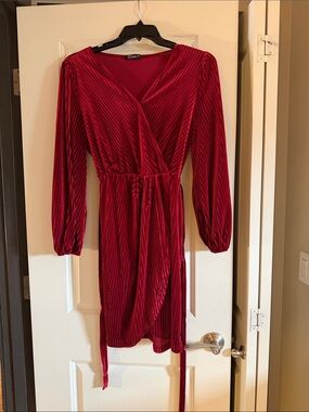 Stunning Velvet Wrap Dress, L